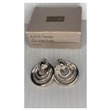 1988 Avon Stylish Hoop Clip Earrings