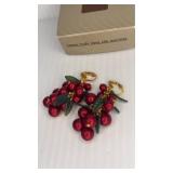 1991 Avon Happy Holly Days Clip Earrings