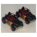 Pair Hot Wheels 1983 Baja Bug Black as is