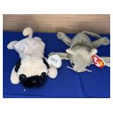 Pair Ty Beanie Babies