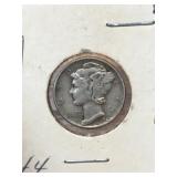 1944 Mercury Dime