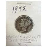 1942 Mercury Dime