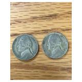 1944 P & D War Nickels