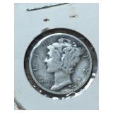 1934 Mercury Dime