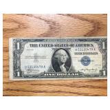 1935  $1 Silver Certificate Double Date