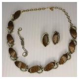 Nicklace set Clip Earrings