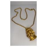 Old Worlde Gallion Pin Pendant