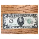 1934 B $ 20 Federal Reserve Note
