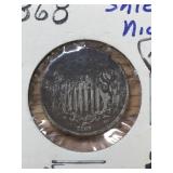 1868 Shield Nickel