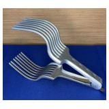 Aluminum Slicing & Carving Tongs 10"