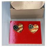 Avon 1990 Heart of America Earrings