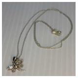 marked .925 China Dragon Fly Necklace