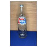 1qt Glass Pepsi Bottle with cap
