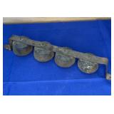 Vtg Door Bells/Sleigh Bells 14"