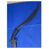 Philippines Talibong/Sword Carved Wood Handle 18"