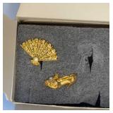 Avon 2 Filigree Tac Pins 1997