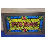 13.5x 7.5 Pub Room "Stained" Foil Glass