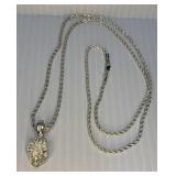 Roma Silver Tone Necklace