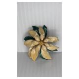 2.25" Poinsettia Brooch