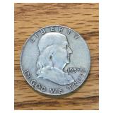 1959 D Franklin Half