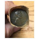 Roll of 50 Wheat Pennies
