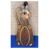 15" Wood Cat Paper Towel? Toilet Paper? Holder