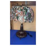 Tiffany Style Stained Glass Lamp 31" 3 bulb no shi