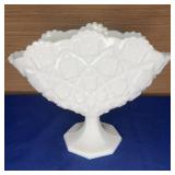 Westmoreland Milk Glass Fan Vase 8.5x7tall