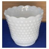 Milk Glass Vase 4.5"