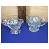 Cut Crystal Cream & Sugar