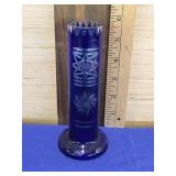 Cut to Clear Cobalt Blue Bud Vase 6