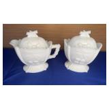 Westmoreland Cherry & Grape Sugar/Creamer 5" note