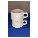 Pair Caribe Stacking Coffee Cups