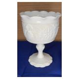 Indiana Glass Milk Glass Pedestal Compote 4.5x6.5t