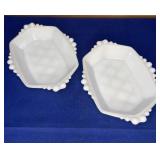 Pair Anchor Hocking Bonbon  Dishes 5x7