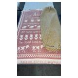 Throw/Crochet lot 31x46 throw 41x17 pillow case?