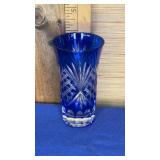 Cut to Clear Cobalt Blue Crystal Glass 4"