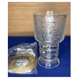 2001 Lort of the Rings Glass & Lighted Base