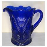 6.5" tall Mosser Cobalt Blue Pitcher