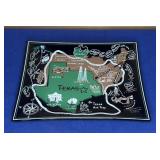 9x7 Glass Texas Ashtray