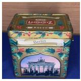 Musical German Cookie Tin Wish You a Merry Christm