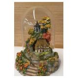 5.5" Franklin Mint Autumn Spendor Cottage Dome