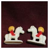 Pair Of 1991 Polly Pocket DW Animals Mini Figures
