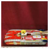 Vintage Tin Battery-Operated Toy Rocket Car