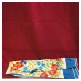 Vintage Ladies Flower Pattern Scarf