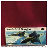 1968 Revell Saab J-35 Dragon Model Kit (Sealed)