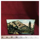 Antique Cascade Mountain Banff BC Postcard