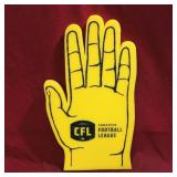 Autographed CFL Foam Cheer Hand (Vintage)