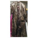 Winlit Brand Brown Leather Trenchcoat (Vintage)