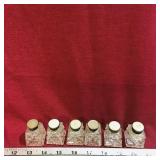 Salt & Pepper Shakers With Sterling Silver Tops